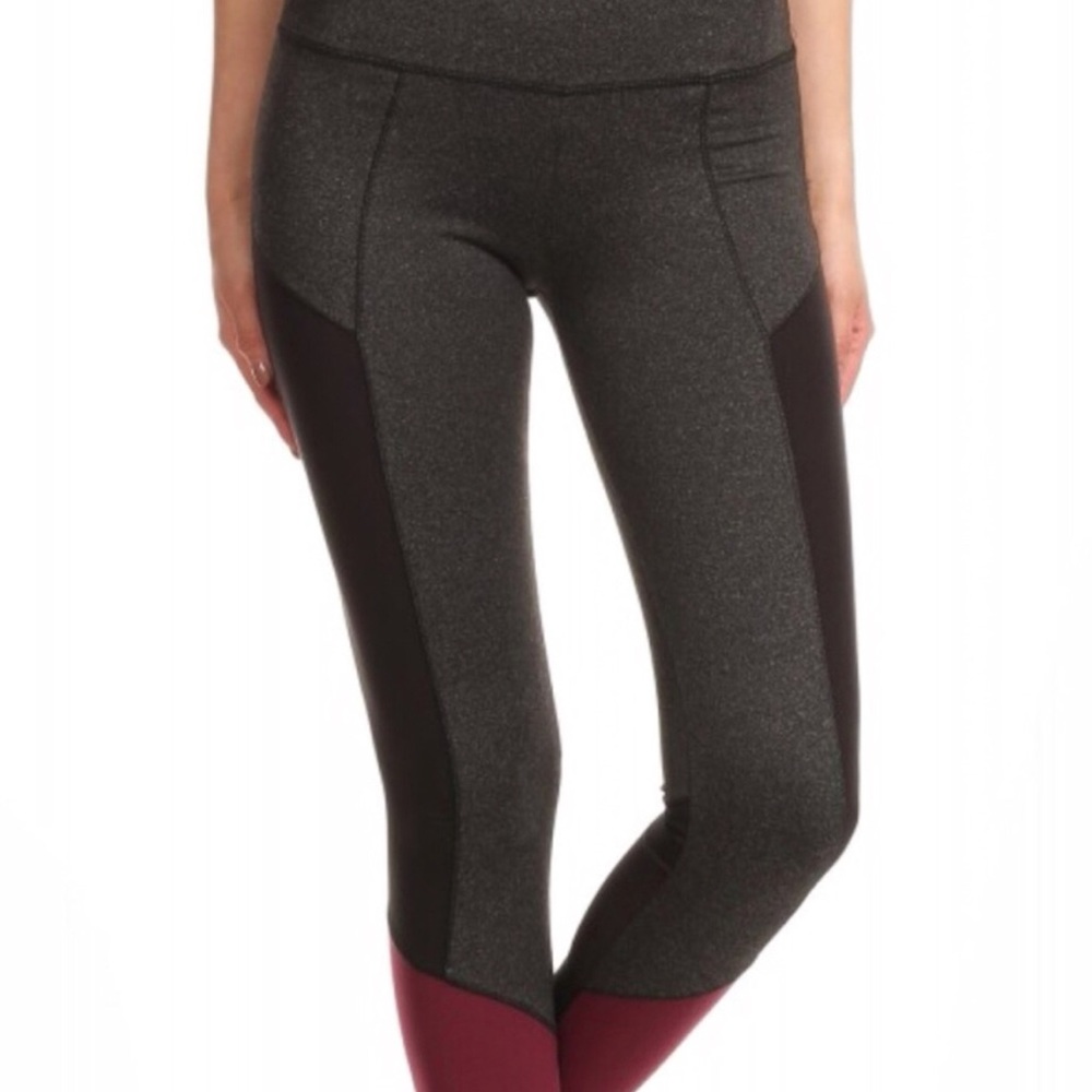 Leggings Multi-Color Block with Mesh